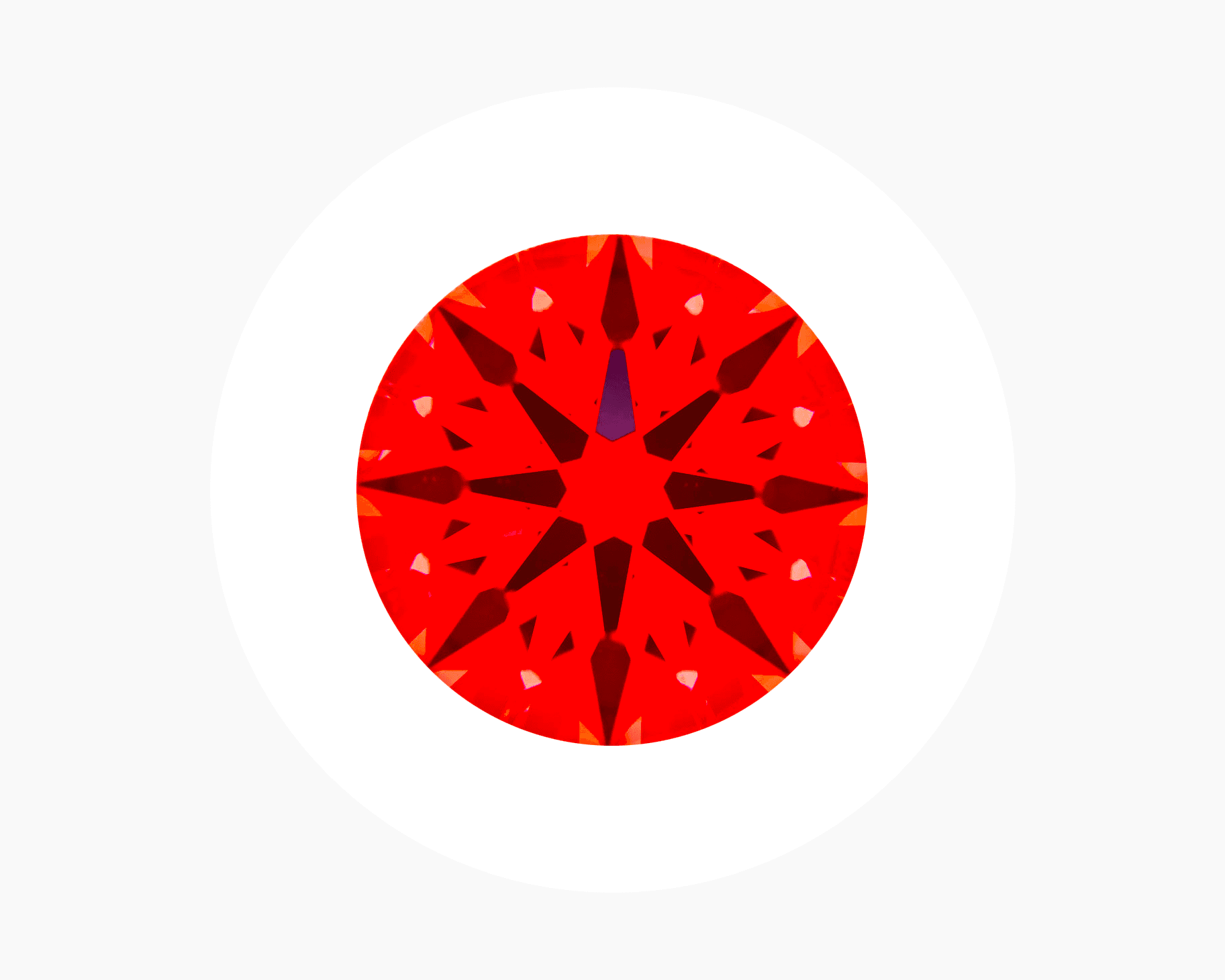 Idealscope image of 2.73ct Super Ideal Hearts & Arrows Round Diamond