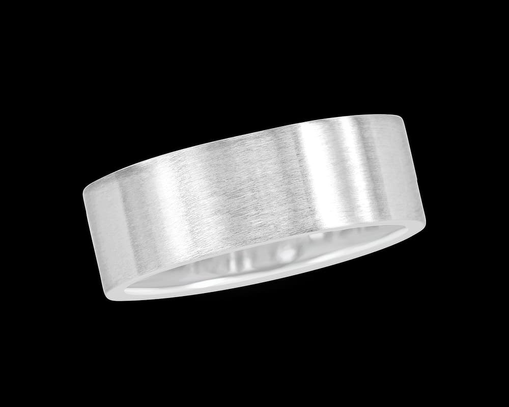 The Blake Mens 7mm Brushed Wedding Band