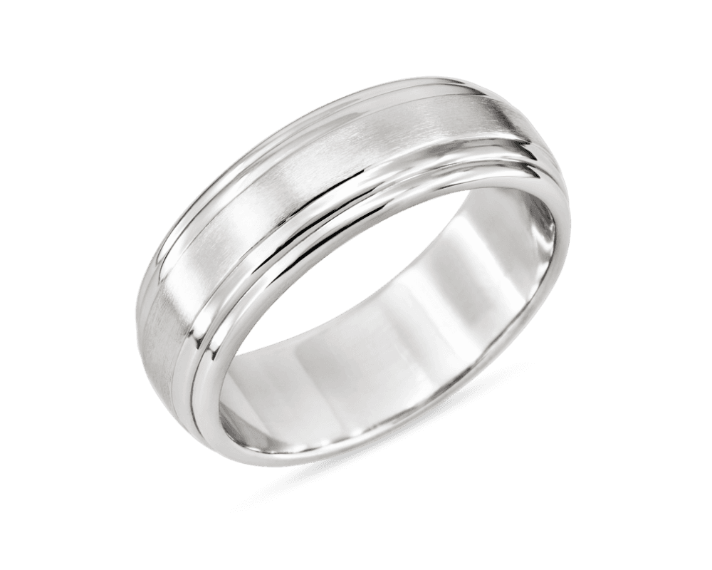 Men's Double Edge Wedding Band