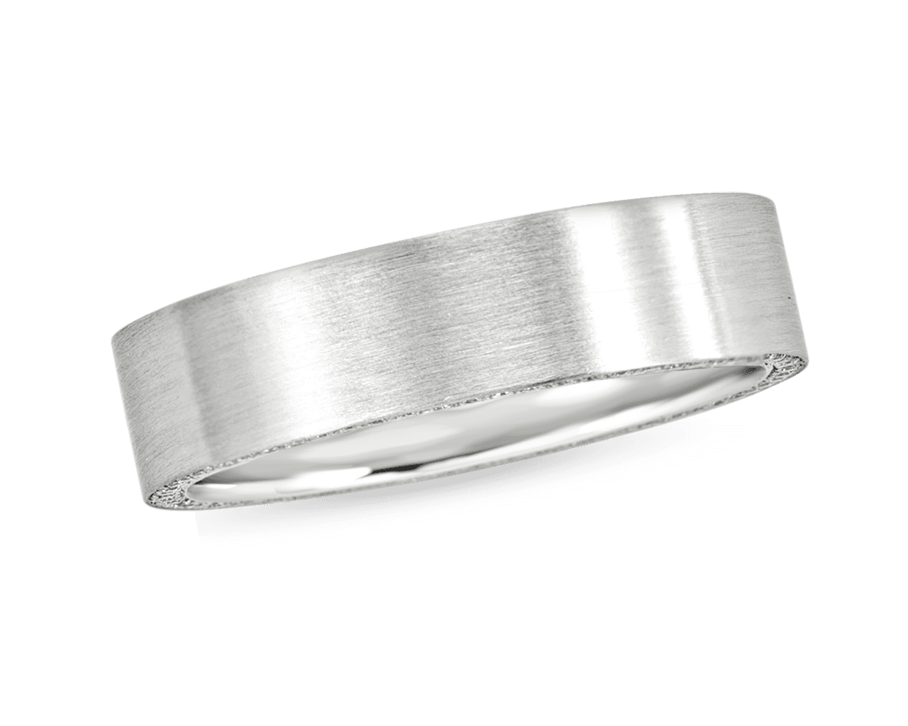 5mm Brushed Band with Pave Profile