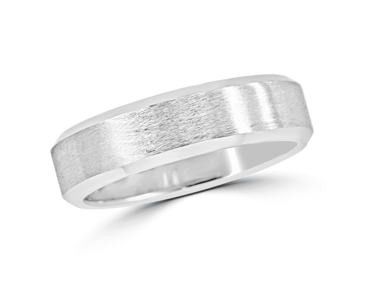 The Damien 6mm Brushed Band w Beveled Edges